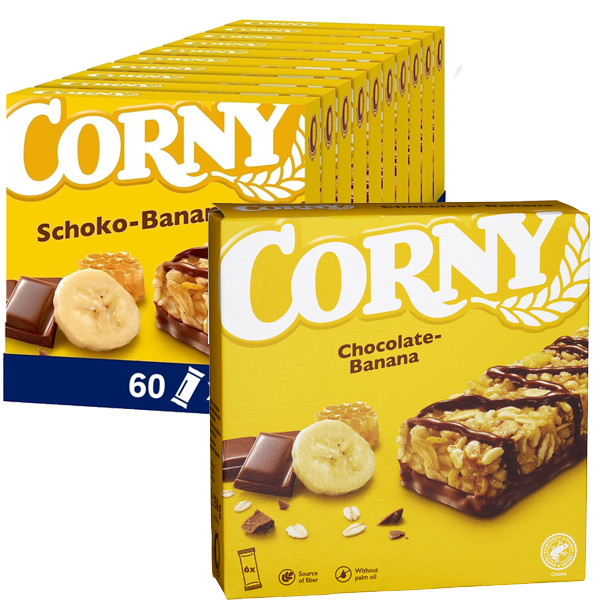 Corny Bar Banan/Choklad 6-pack 25g x10st