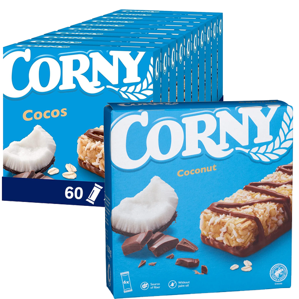 Corny Bars Coconut 6-pack 25g x 10st