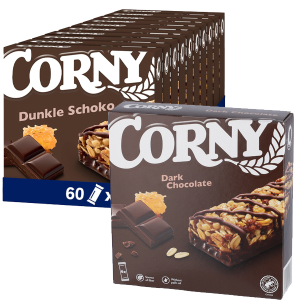 Corny Mörk Choklad 6-pack 23g x 10st