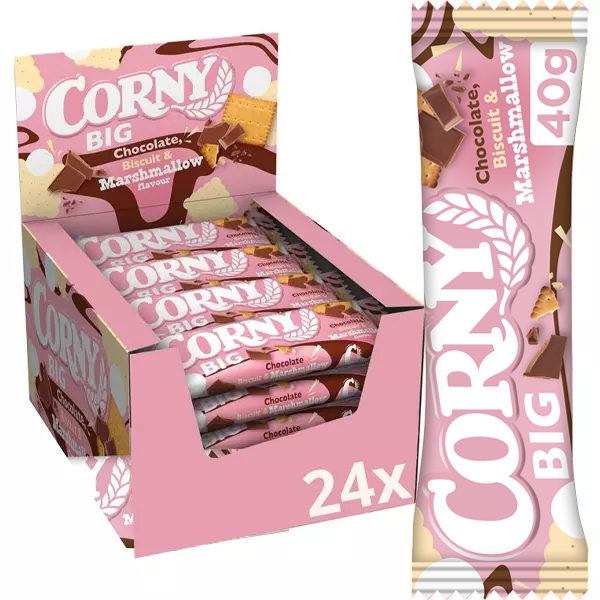 Corny BIG Choco Biscuit&Mallow 40gx24st