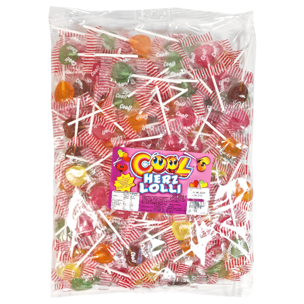 Klubbor Hjärtan Mix 1kg (200st)