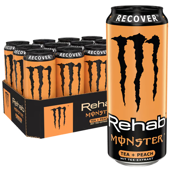 Monster Rehab Peach 12st x 500ml