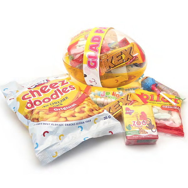 10st - Påskägg STOR Snacks/Godis 157g