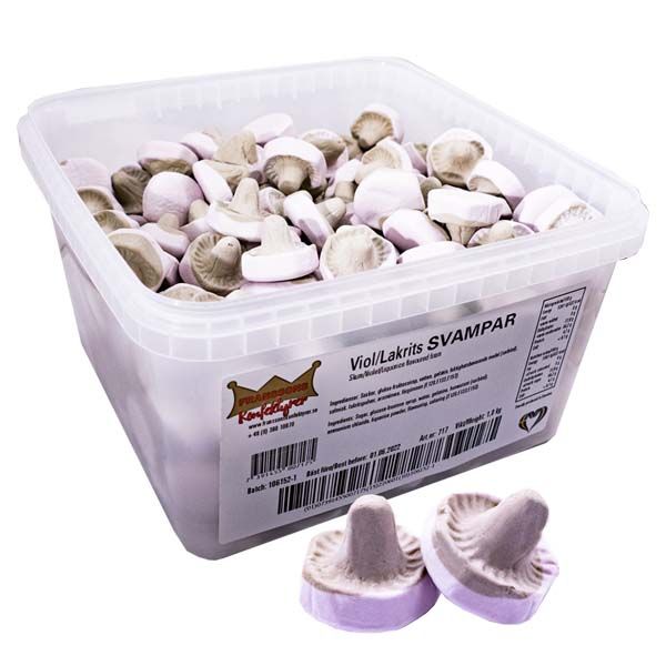 Lakritssvamp Viol - 1 kg
