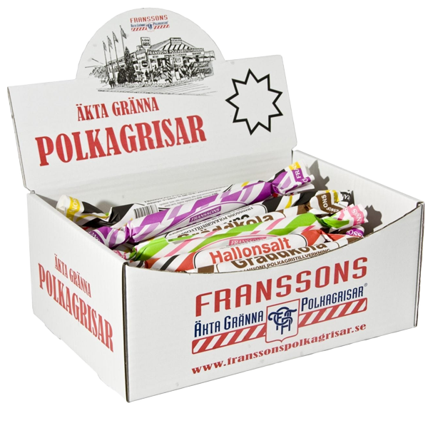 Polkagrisar Blandade 50g x 50st