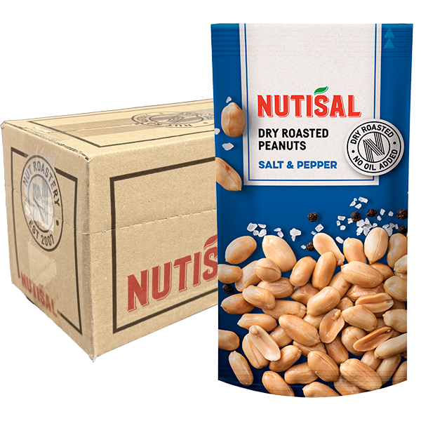 Nutisal Roasted Peanuts Salt&Pep 14x60g