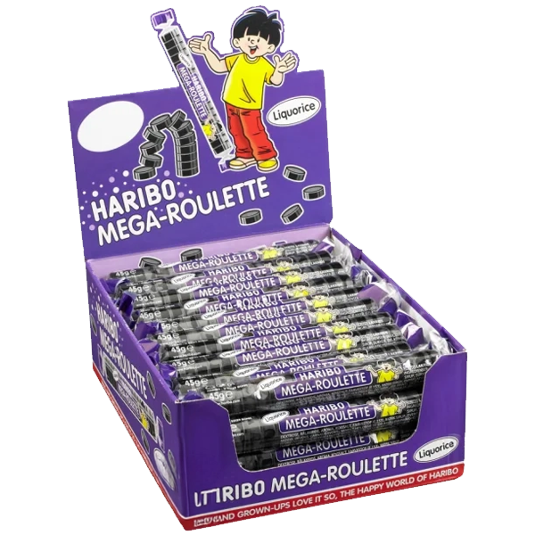 Haribo Mega Roulette Lakrits 40st x 45g
