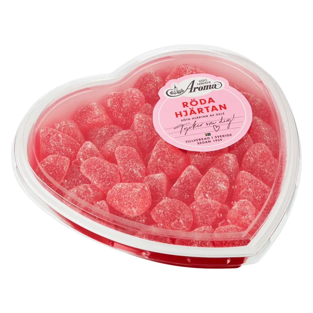 Aroma Röda Hjärtan i Ask 385g