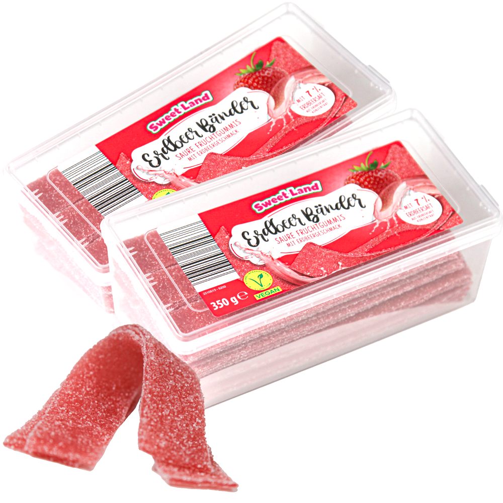 2st - Sour Belts Strawberry 350g