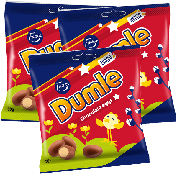 3st - Dumle Chokladägg 90g