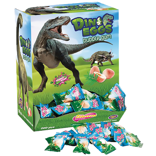 Dino Eggs Bubble Gum Automat - 200st