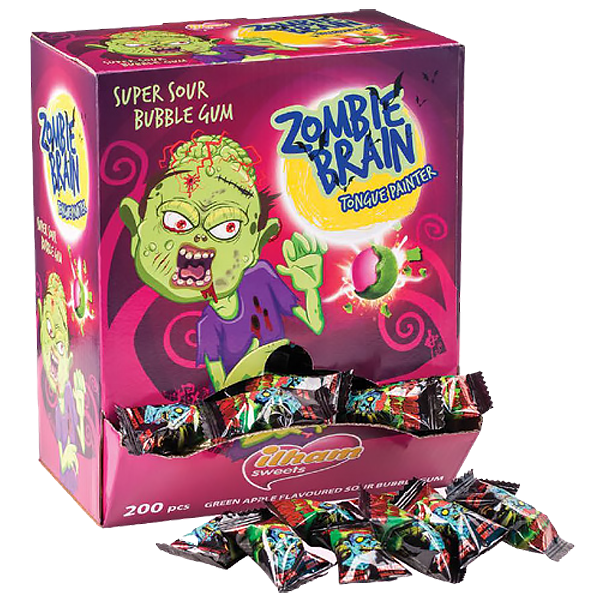 Zombie Brain Bubble Gum Automat - 200st