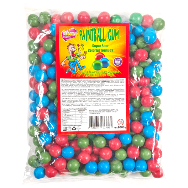 PAINTBALL BUBBLE GUM 1KG