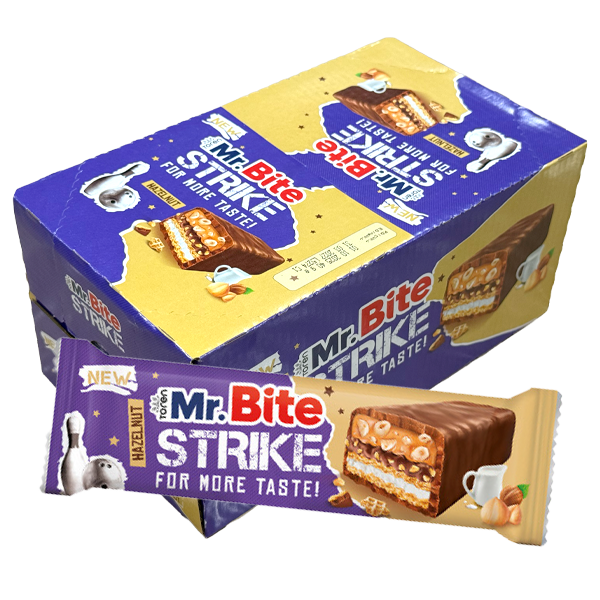 Mr Bite Strike Hasselnöt 24st x 40 g