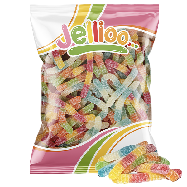 Sura gelémaskar med fruktsmak 1kg