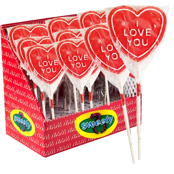 I Love You Klubbor 75G (24 st klubbor)