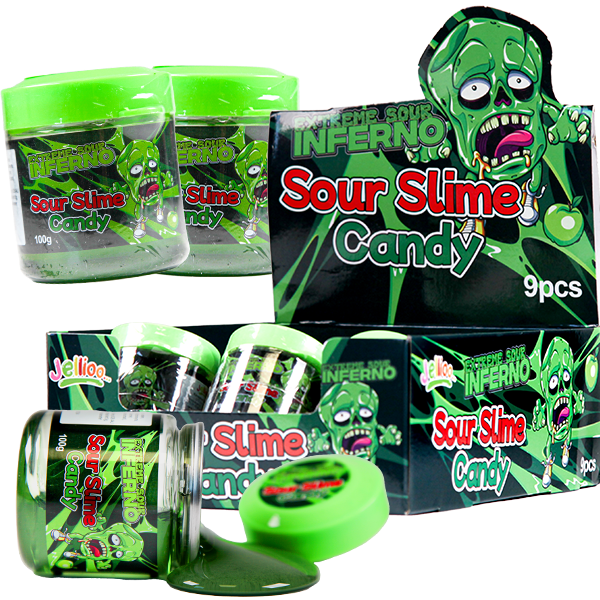 Jellioo Inferno Sour Slime 100g x 9st