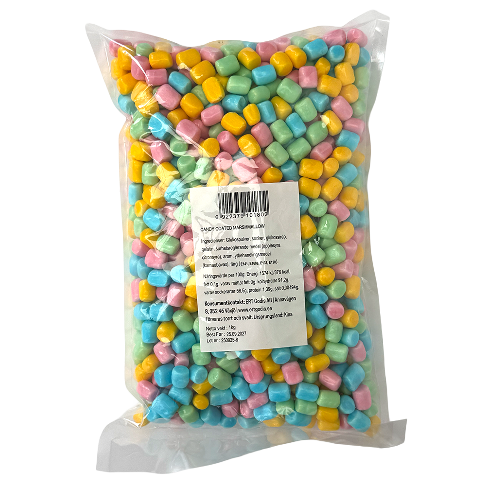 CANDY COATED MARSHMALLOW BARELL 4 COLOUR