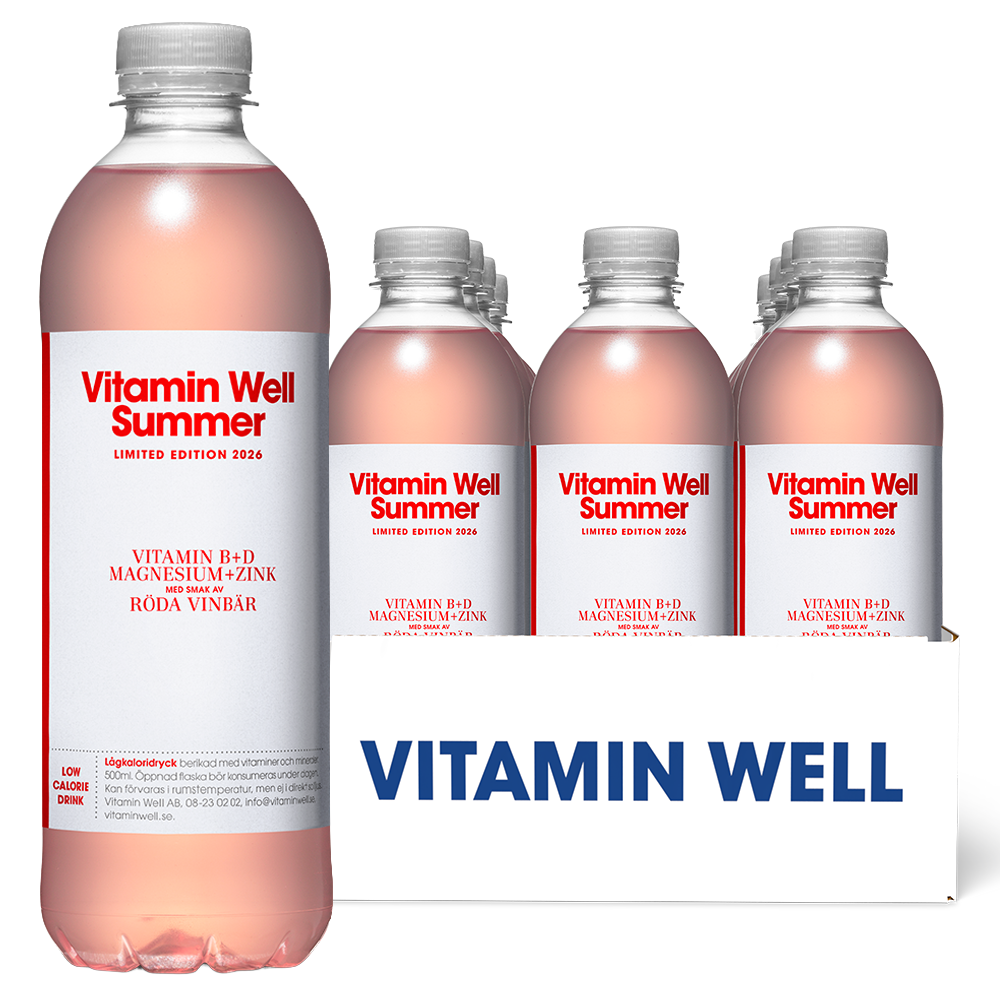 Vitamin Well Summer Röda Vinbär 50cl x12