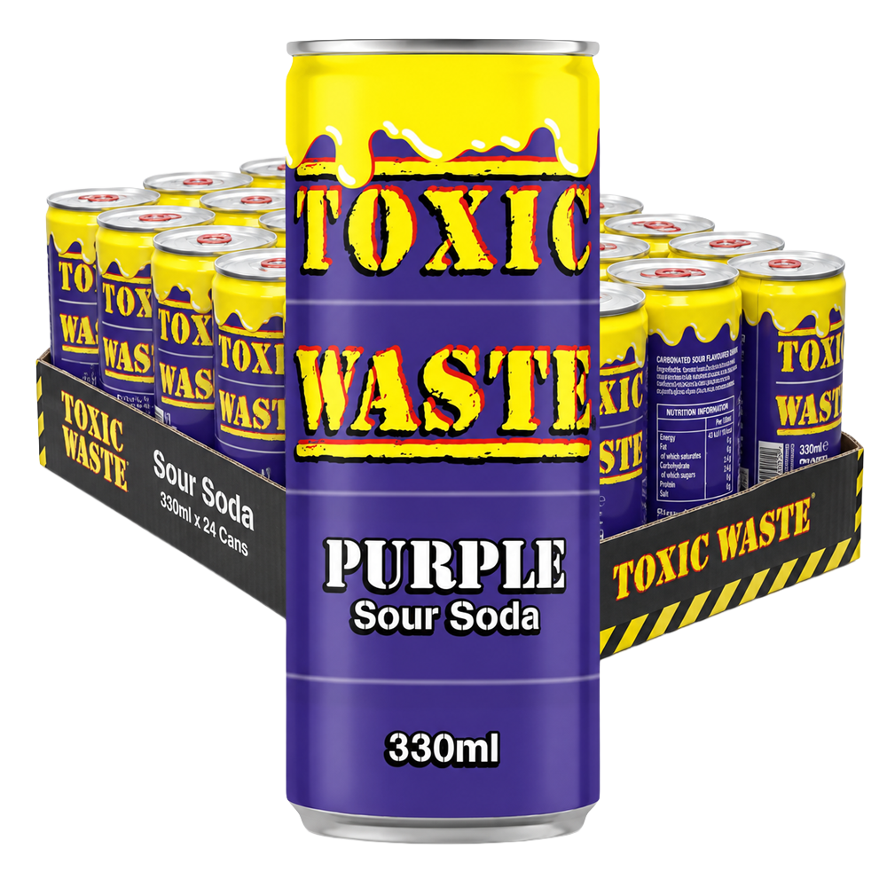 Toxic Waste Soda Purple 33cl x 24st