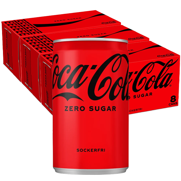 Coca Cola Zero Mini Can 24-pack 15cl