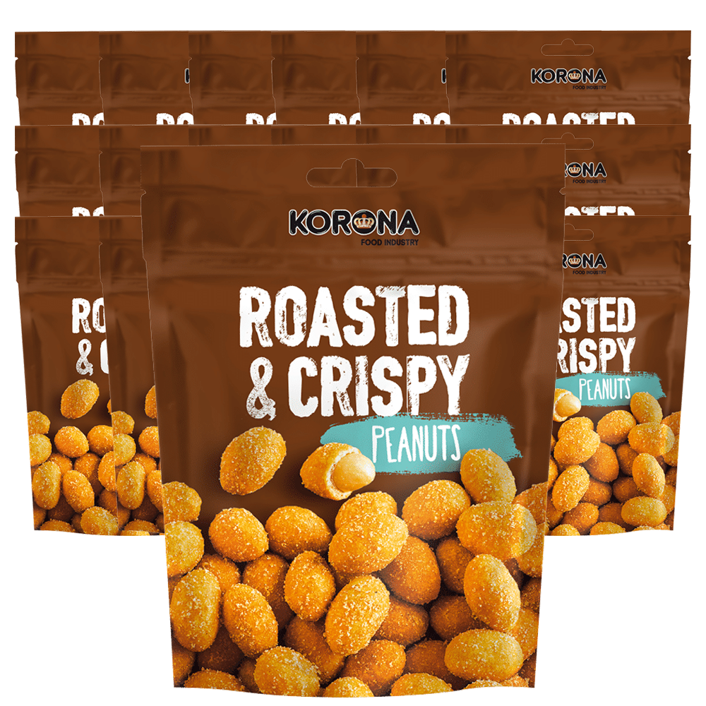 Korona Roasted & Crispy Peanut 100g 18st