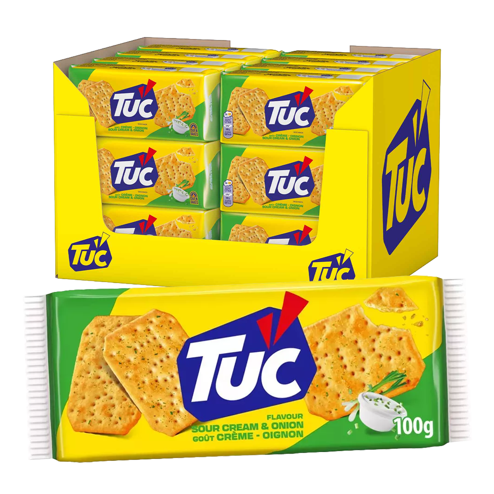 Tuc Sour Cream & Onion 100g 24st