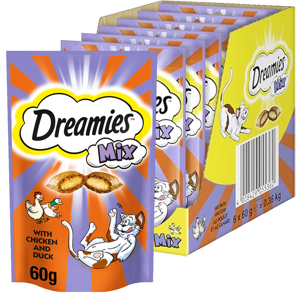 Dreamies Snacks Chicken & Duck 60g x 6st