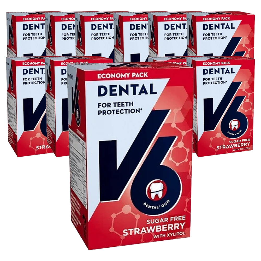 V6 Dental Care Strawberry 12x70g