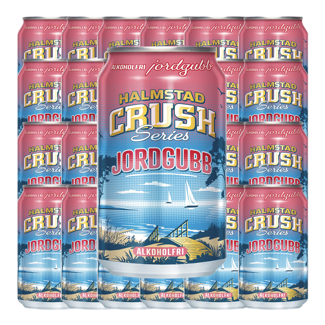 Halmstad Crush Jordgubb 33cl x 24st