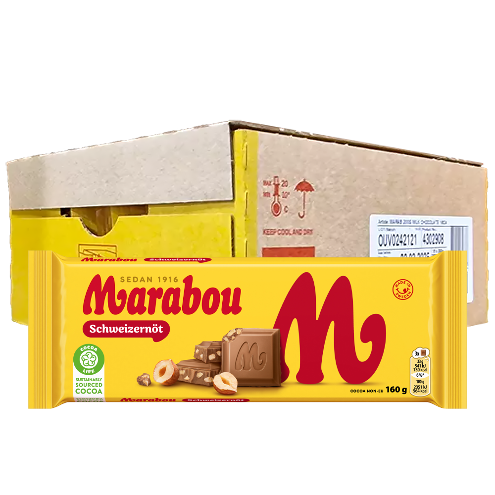 Marabou Schweizernöt 160g x15