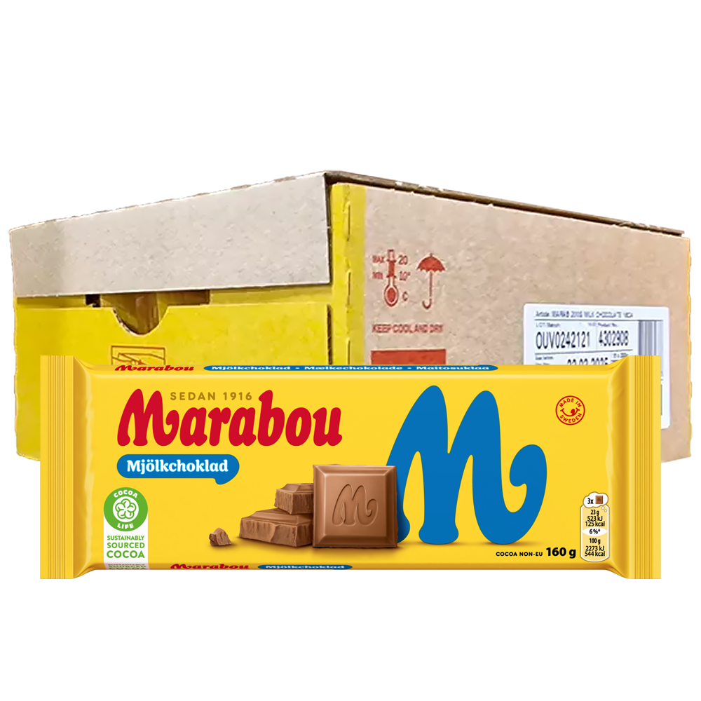 Marabou Mjölkchoklad 160g x16