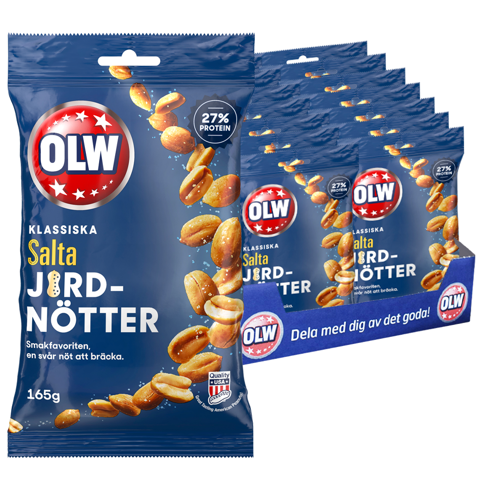 OLW Salta Jordnötter 165g Hellåda