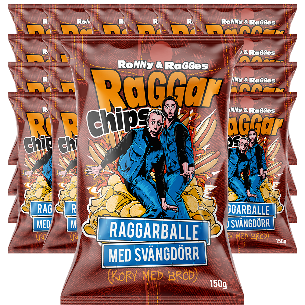 Raggarchips Raggarballe 150g x 24st