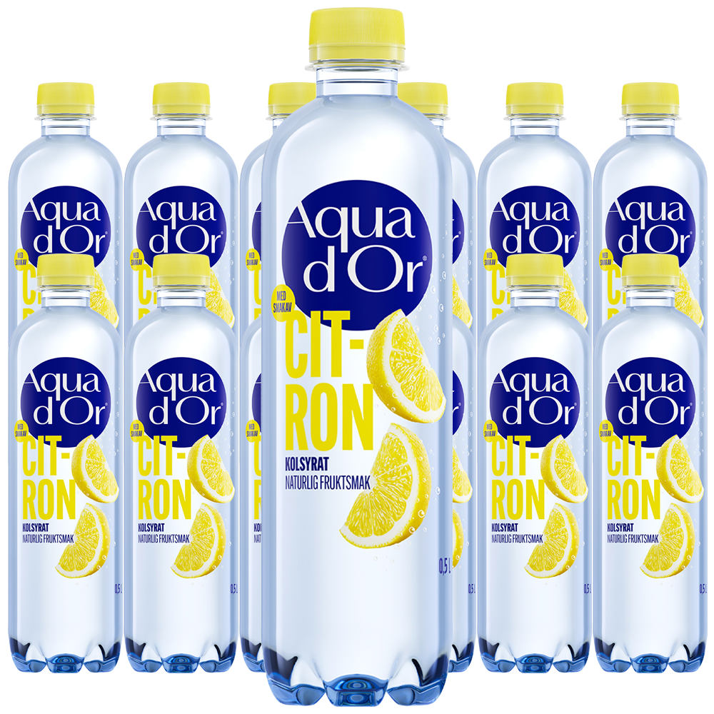 Aquador Citron Kolsyrad 50cl x 12st