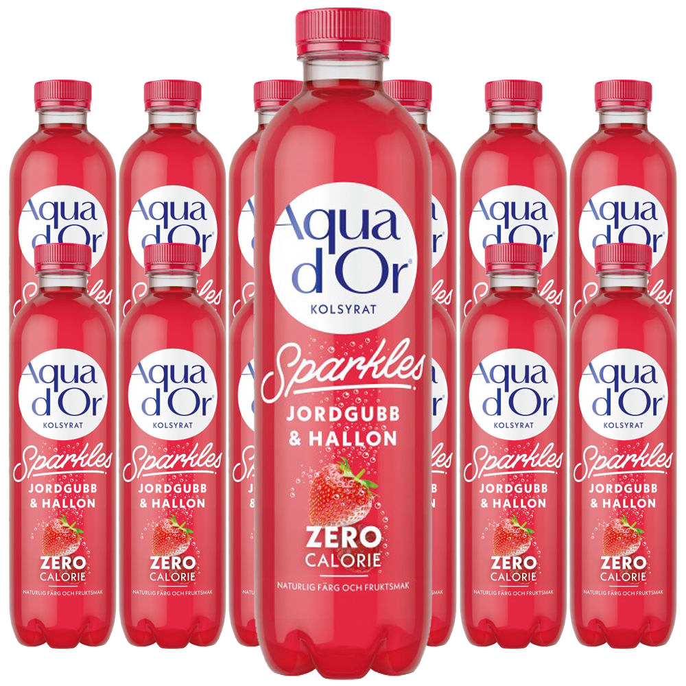 Aquador Jordgubb/Hallon Kolsyrad 50clx12