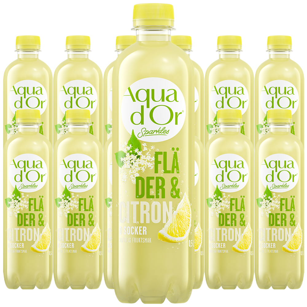 Aquador Fläder/Citron Kolsyrad 50cl x 12
