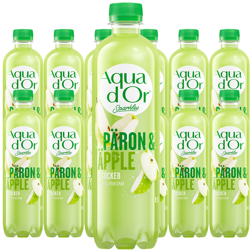 Aquador Päron/Äpple Kolsyrad 50cl x 12