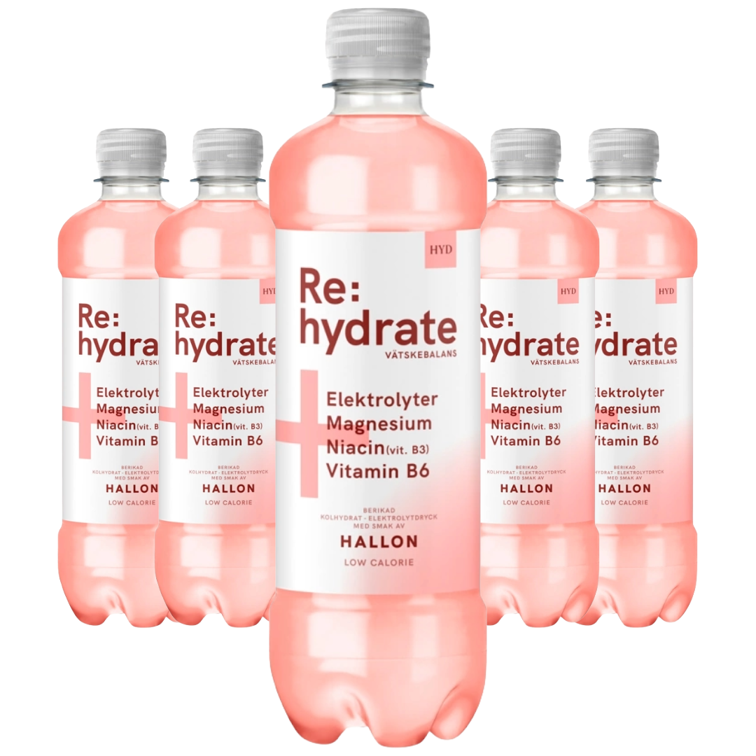 Rehydrate Hallon 50cl x 6st