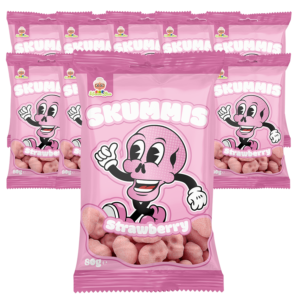 10st - Skummis Strawberry 80g 2:a sort