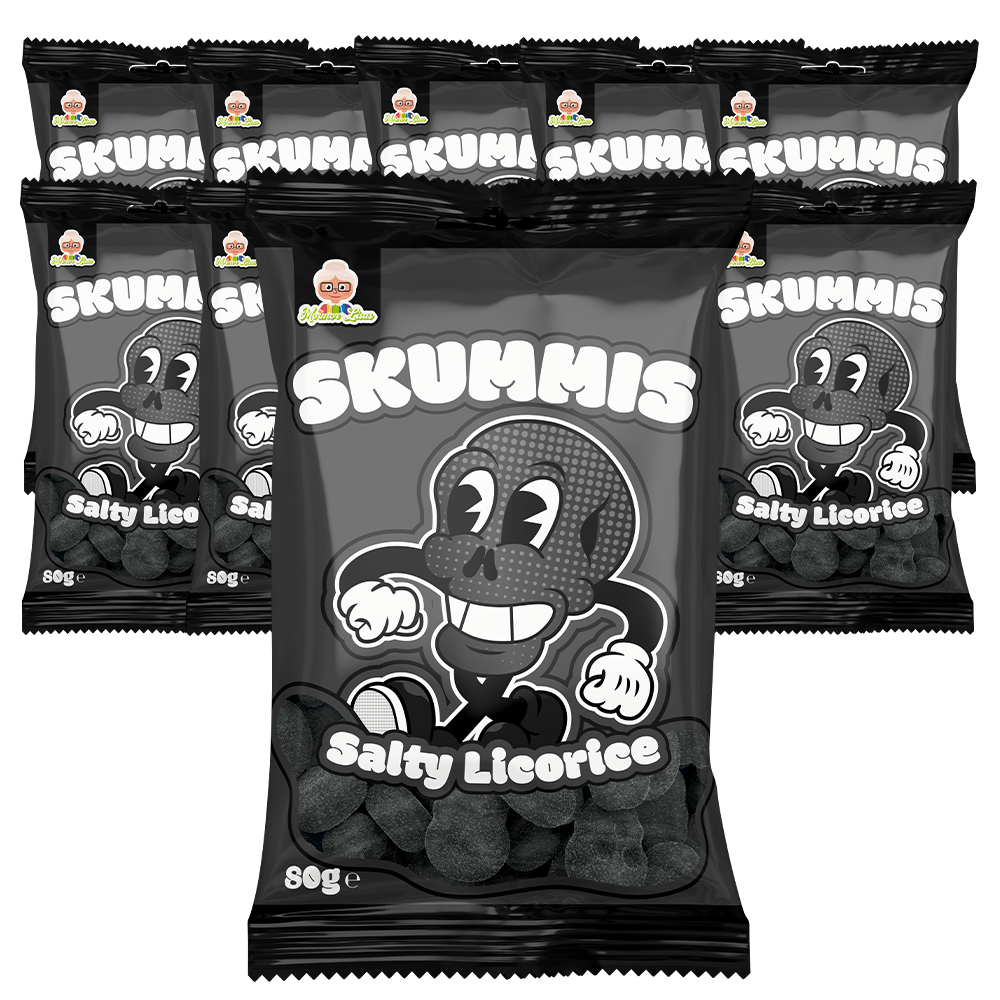 10st - Skummis Salty Licorice 80g 2:a so