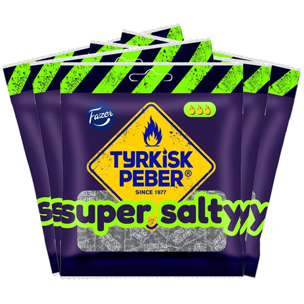 5st - Tyrkisk Peber Super Salty 80g