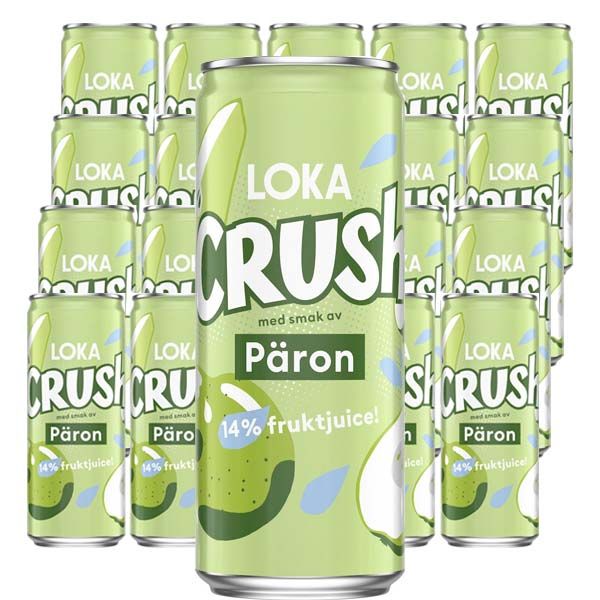 Loka Crush Päron 33 cl x 20 st