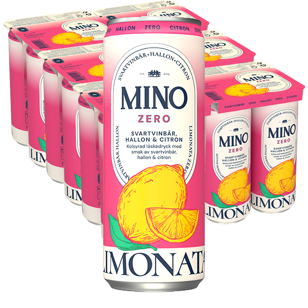 Mino Zero Hallon Svartvinbär 33cl x 24st