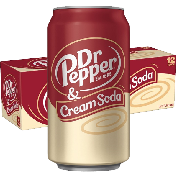 DR Pepper Cream Soda 35,5cl x 12-pack