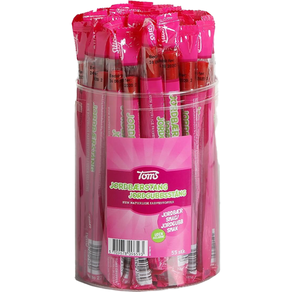 Pingvinstång Jordgubb 55 st