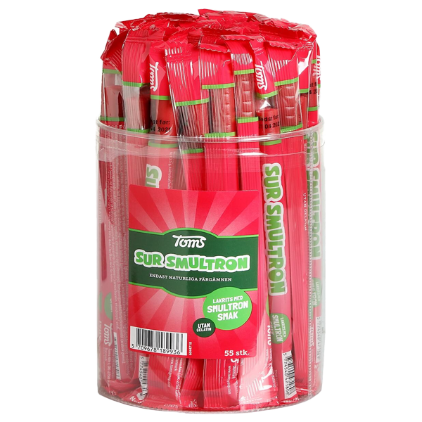 Pingvinstång Sur Smultron 55 st