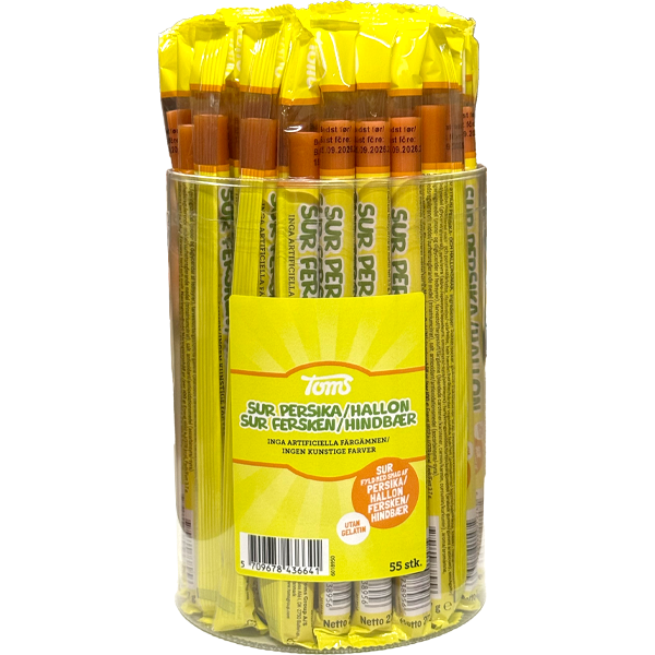 Pingvinsstång Sur PersikaHallon 55 x 27g