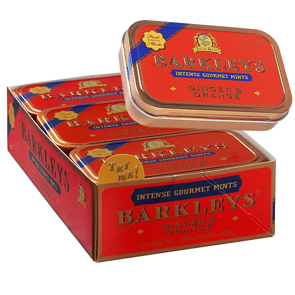 Barkleys Gourmet Ginger & Orange 50G 6st
