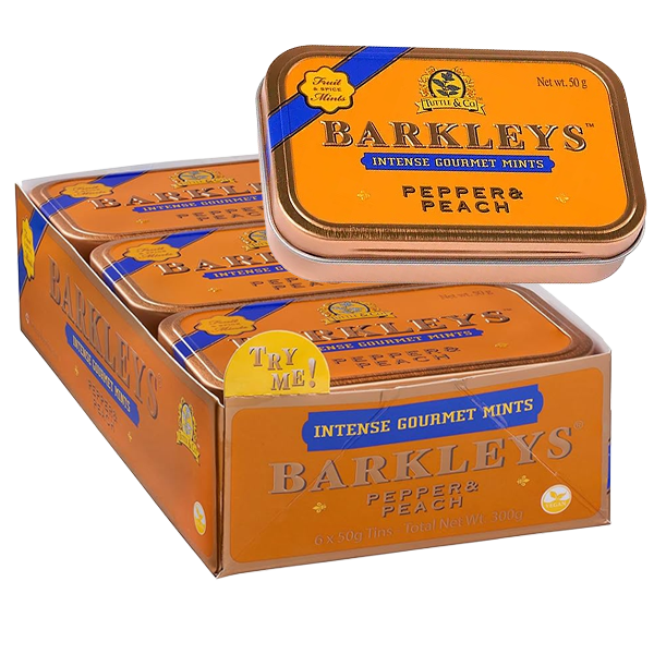 Barkleys Gourmet Pepper & Peach 50G 6st